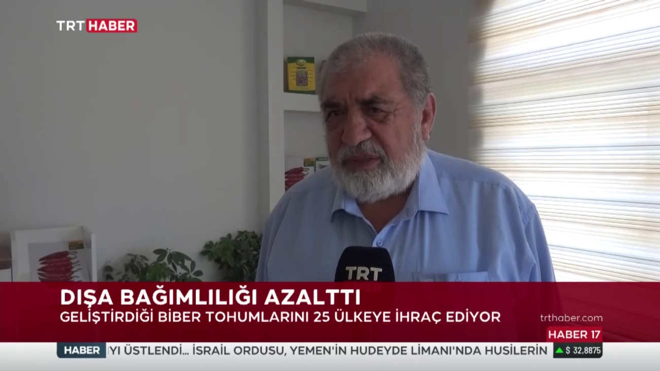 Kahramanmaraşlı Yüksek Ziraat Mühendisi Hacı Bozok 3 bin Çeşit Biber Tohumu Geliştirdi